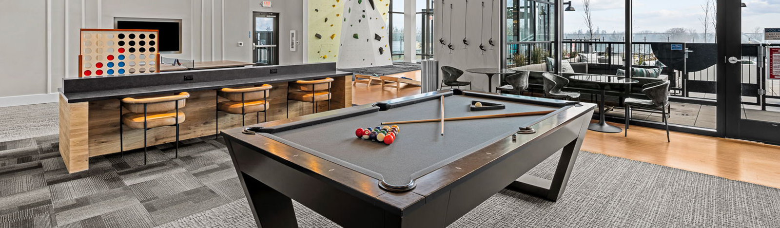 resident clubroom with billiards