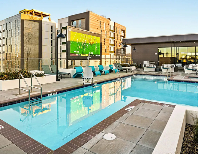 resort style pool