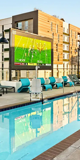resort style pool