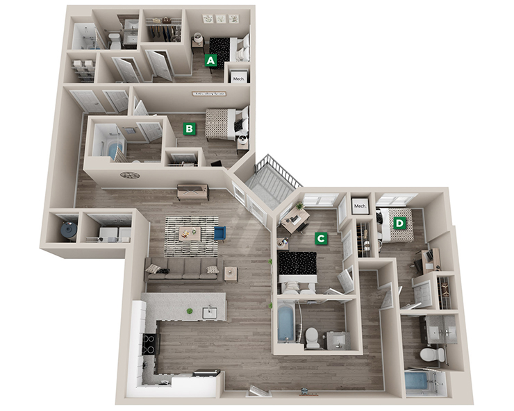 Drummond - 4x4 Floor plan