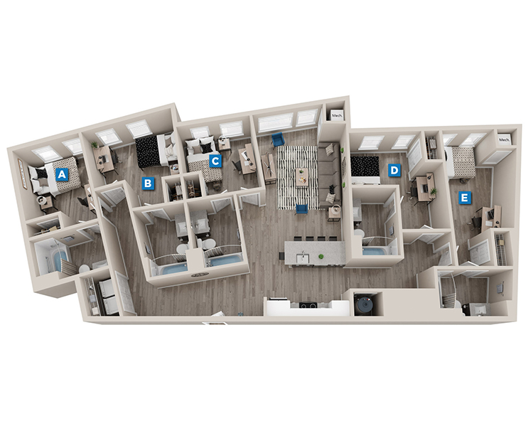 Elliott - 5x5 Floor plan