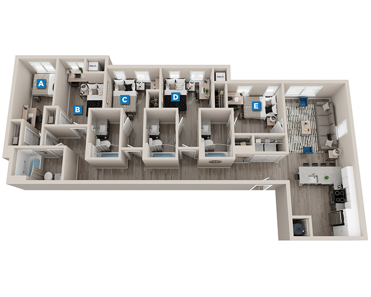 Emory - 5x4 Floor plan