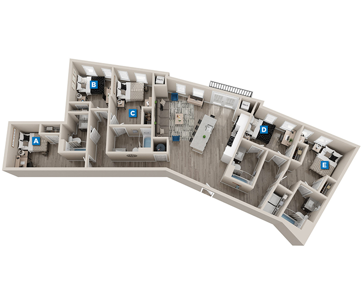 Evergreen - 5x4 Floor plan