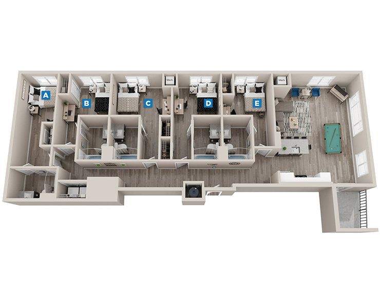 Foxtail - 5x5 Floor plan