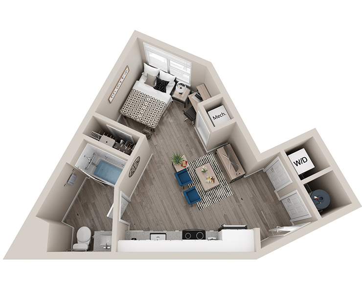 Spruce - studio Floor plan